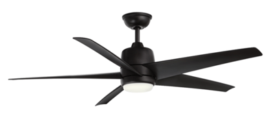 Recalled Hampton Bay 54 in. Mara Indoor/Outdoor ceiling fan in matte black finish