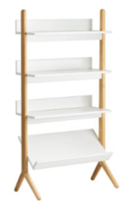 Recalled Danish White and Natural Tall Bookcase (SKU 325982)