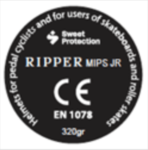 Recalled RIPPER MIPS Jr. model name label
