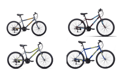 Recalled Ozone 500 Density Bicycles models 164539, 162803, 164537 and 162805 (shown from top left to bottom right)