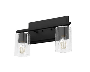 Recalled Hunter Fan 19550 Kerrison 2 Light Vanity in Natural Iron