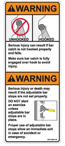 Recalled Cybex Smith Press model label