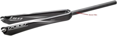 Close-up of steerer tube