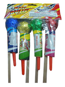 Photo 1: Recalled LB6103 ball bullet rocket fireworks