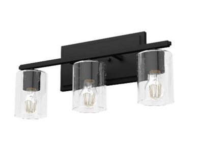 Recalled Hunter Fan 19552 Kerrison 3 Light Vanity in Natural Iron