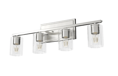 Recalled Hunter Fan 19555 Kerrison 4 Light Vanity in Brushed Nickel