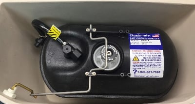 Location of label with model and serial numbers
