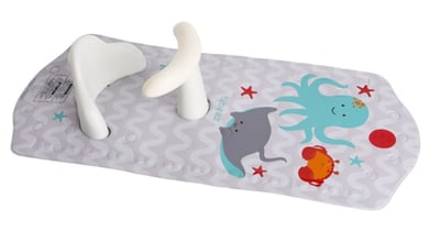 Tubeez Baby Bath Support Seat, model B9150GY, in gray