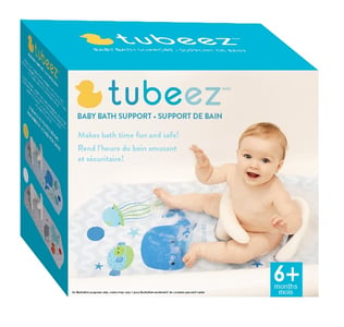 Tubeez Baby Bath Support Seat product packaging