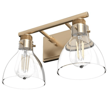 Recalled Hunter Fan 19301 Van Nuys 2 Light Vanity in Alturas Gold