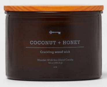 Recalled 14oz Lidded Amber Glass 3-Wick Threshold Candle