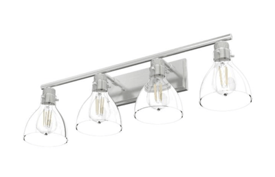 Recalled Hunter Fan 19306 Van Nuys 4 Light Vanity in Brushed Nickel