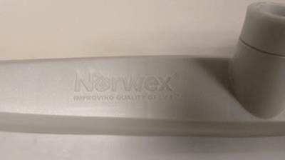 Recalled rubber brooms have “Norwex” printed on the brush head