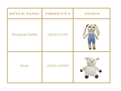 Recalled Beaufort Bonnet Company Handmade Knit Dolls.