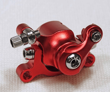 Brake caliper installed on recalled electric scooter