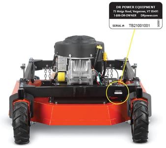 Serial number label location