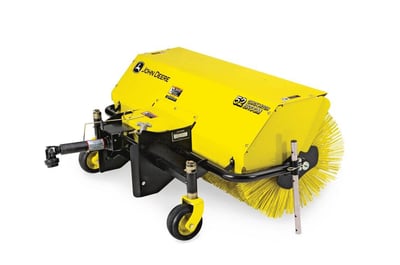 Broom attachment for John Deere Compact Utility Tractor