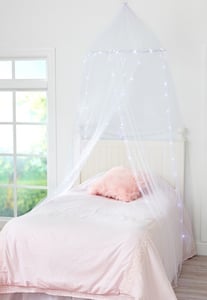 Recalled Justice Light Up Bed Canopy set (white)