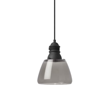Small Stratton Pendant Smoke Glass