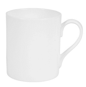 Recalled Fitz and Floyd Nevaeh White Can Mug