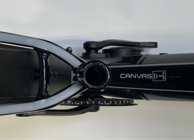 “Canvas” decal on the top tube of Cannondale Canvas NEO Bicycle