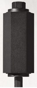 Recalled RH Lambeth hexagonal floor torch -iron finish