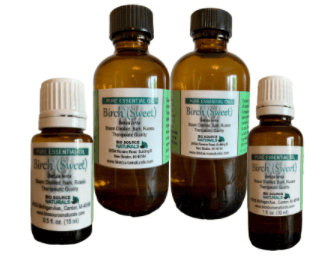 Recalled Bio Source Naturals Birch Sweet Essential Oils - 15 mL, 30 mL, 60 mL and 120 mL