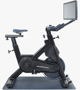 Recalled MYX Fitness exercise bike - black