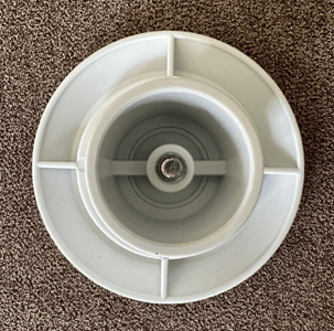Recalled TOPINCN pool drain cover (bottom view)