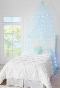 Recalled Justice Light Up Bed Canopy set (blue)