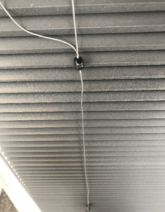 Recalled Levolor cellular shade permanent cord connector