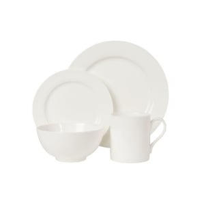 Recalled Fitz and Floyd Nevaeh White Can Mug Sold with Dinnerset