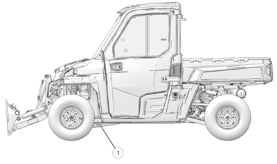 Location of VIN number on recalled utility vehicles