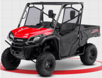 Recalled 2019-2020 Model Year Honda Pioneer 1000 3 Passenger