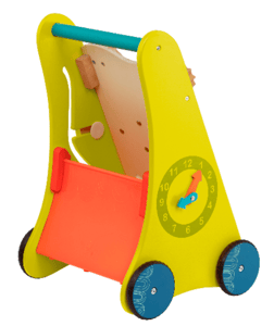 Recalled B. toys Wooden Activity Walker – Walk 'n' Learn (back)