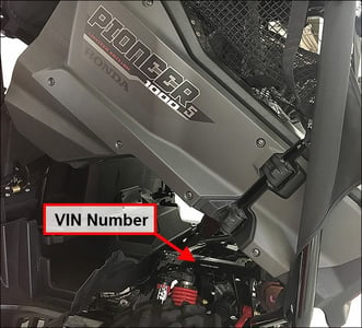 Name plate and VIN number location