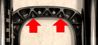 Casting code located on the inside of arch web