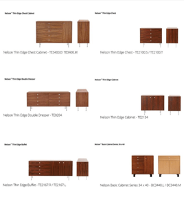 Recalled Herman Miller Nelson cabinets