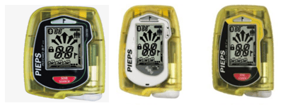 Recalled Pieps Micro BT Button, Micro BT Sensor and Micro BT Race Avalanche Transceivers