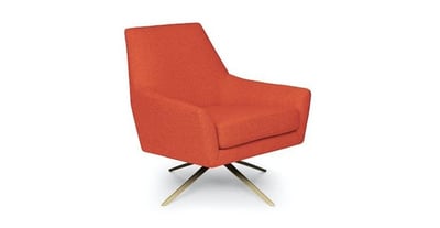 Recalled Spin Swivel Chair in Sunset Orange