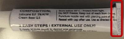 Recalled Scalpa Numb Maximum Strength Topical Anesthestic Cream - Expiration Date