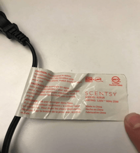 Recalled Bless This Home product tag
