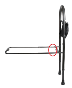 Location of label printed with model number