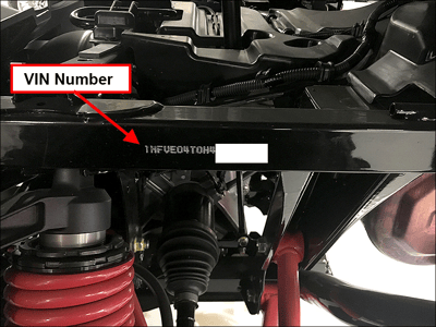 VIN number location