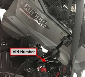 Pioneer 700 & 1000 Location of VIN Number