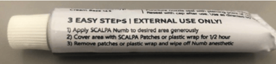 Recalled Scalpa Numb Maximum Strength Topical Anesthestic Cream – Side View