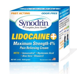 Synodrin Lidocaine Maximum Strength Box