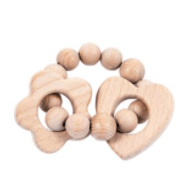 Recalled heart/flower teether