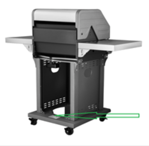 Model # GG2006 located on the rear base of the Recalled Patio 2-Burner Gas Grill