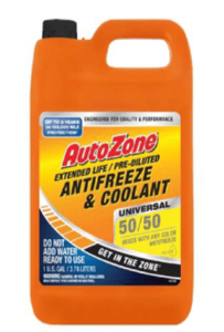 Recalled AUTOZONE AMAM 50/50 Antifreeze